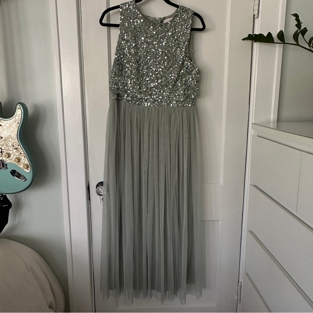 Formal Sequin and Tulle Dress by Maya
